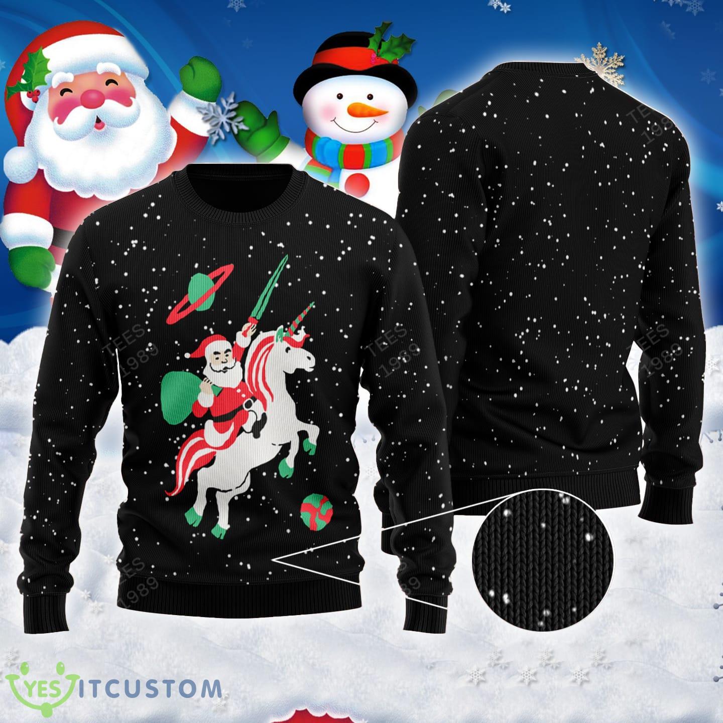 Santa Unicorn Ugly Sweater Christmas 3 Santa Unicorn Ugly Sweater Christmas - Santa Unicorn Ugly Sweater Christmas