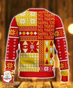 SCL Tigers 3D Ugly Christmas Sweater Snowflake Pattern Christmas Holiday Gift For Men And Women 5 SCL Tigers 3D Ugly Christmas Sweater Snowflake Pattern Christmas Holiday Gift For Men And Women Product Photo 3
