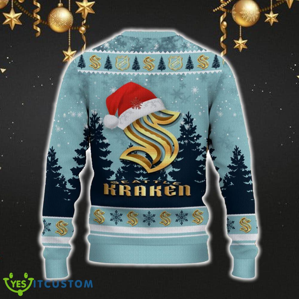 Seattle Kraken Ugly Christmas Sweater Snowflakes Santa Hat Logo For Men And Women Gift Christmas 6 Seattle Kraken Ugly Christmas Sweater Snowflakes Santa Hat Logo For Men And Women Gift Christmas - Seattle Kraken Ugly Christmas Sweater_3