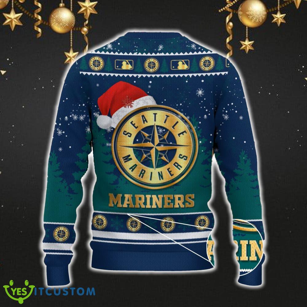 Seattle Mariners Ugly Christmas Sweater Snowflakes Santa Hat Logo For Men And Women Gift Christmas 6 Seattle Mariners Ugly Christmas Sweater Snowflakes Santa Hat Logo For Men And Women Gift Christmas - Seattle Mariners Ugly Christmas Sweater_3