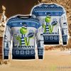Seattle Seahawks Grinch Snowflake Pattern Ugly Sweater Christmas Product Photo 1
