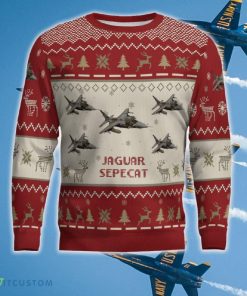 SEPECAT Jaguar Aircraft Red Ugly Christmas Sweater New Gift Holidays - SEPECAT Jaguar _Aircraft Ugly Sweater Red_2