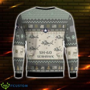 SH-60 Seahawk SH60 3D Aircraft Ugly Sweater Christmas Gift For Men And Women Product Photo 2