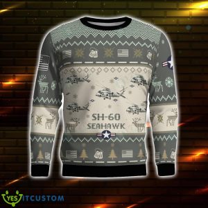 SH-60 Seahawk SH60 3D Aircraft Ugly Sweater Christmas Gift For Men And Women Product Photo 1
