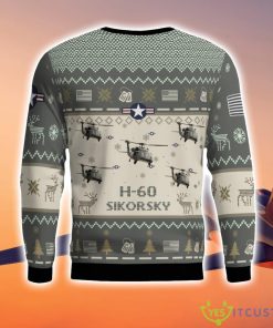 Sikorsky H-60 H60 Aircraft New Trend Veteran Sweater Ugly Christmas Sweater Gift For Christmas Military Color Product Photo 3
