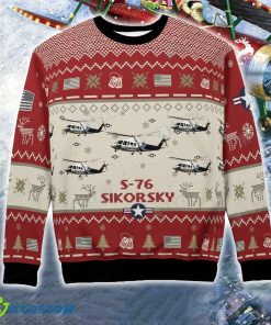 Sikorsky S-76 S76 Red Aircraft Christmas Ugly Sweater US Air Force - Sikorsky S-76 S76 Red Aircraft Christmas Ugly Sweater US Air Force Photo 6