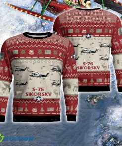 Sikorsky S-76 S76 Red Aircraft Christmas Ugly Sweater US Air Force - Sikorsky S-76 S76 Red Aircraft Christmas Ugly Sweater US Air Force Photo 1