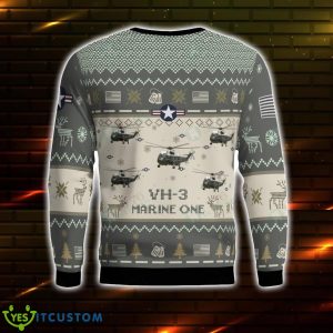 Sikorsky VH-3 Marine One VH3 3D Aircraft Ugly Sweater Christmas Gift For Men And Women 3 Sikorsky VH-3 Marine One VH3 3D Aircraft Ugly Sweater Christmas Gift For Men And Women Product Photo 2