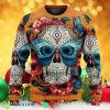 Skull And Butterfly Abstract Vintage Colorful Ugly Christmas Sweater Style Gift For Men And Women Product Photo 1