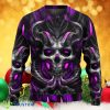 Skull Dark Purple Fire Lighting Ugly Christmas Sweater Style Gift For Men And Women Product Photo 1
