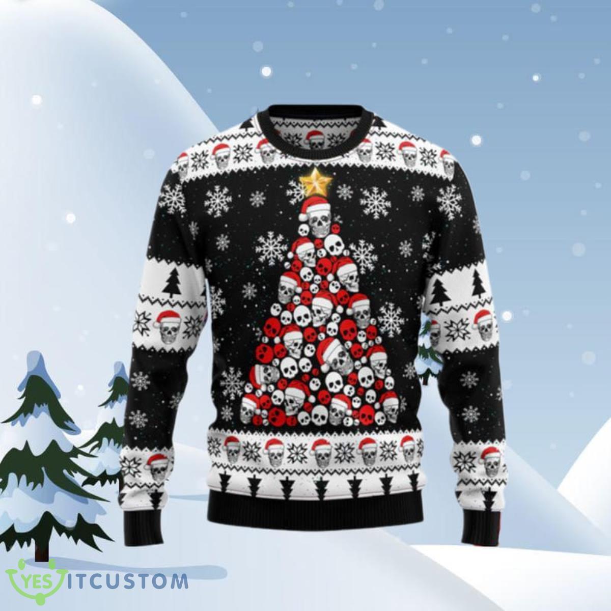 Skull Pine Tree Ugly Christmas Sweaters Unique Gift 3 Skull Pine Tree Ugly Christmas Sweaters Unique Gift Product Photo 1