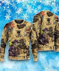 Skull Pirate So Scary Ugly Christmas Sweater Product Photo 1