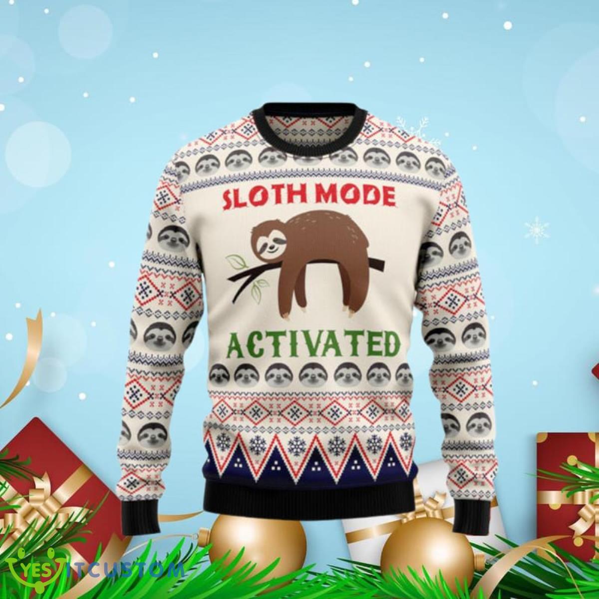 Sloth Mode Activated Ugly Christmas Sweaters Unique Gift 3 Sloth Mode Activated Ugly Christmas Sweaters Unique Gift Product Photo 1