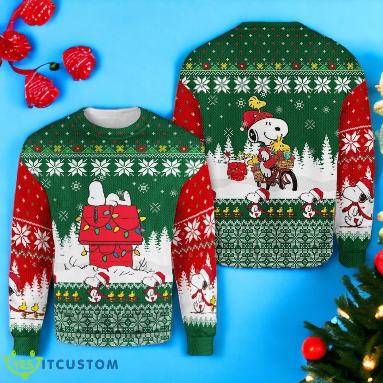 Snoopy Christmas Ugly Sweater 3 Snoopy Christmas Ugly Sweater Product Photo 1