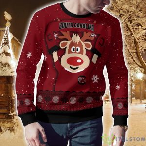 South Carolina Gamecocks Cute Reindeer Ugly Christmas Sweater Christmas Party Gift Product Photo 2
