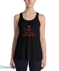South Carolina Gamecocks One Team One Heartbeat T Shirt, Christmas Sweatshirt - 8800 Women's Flowy Racerback Tank