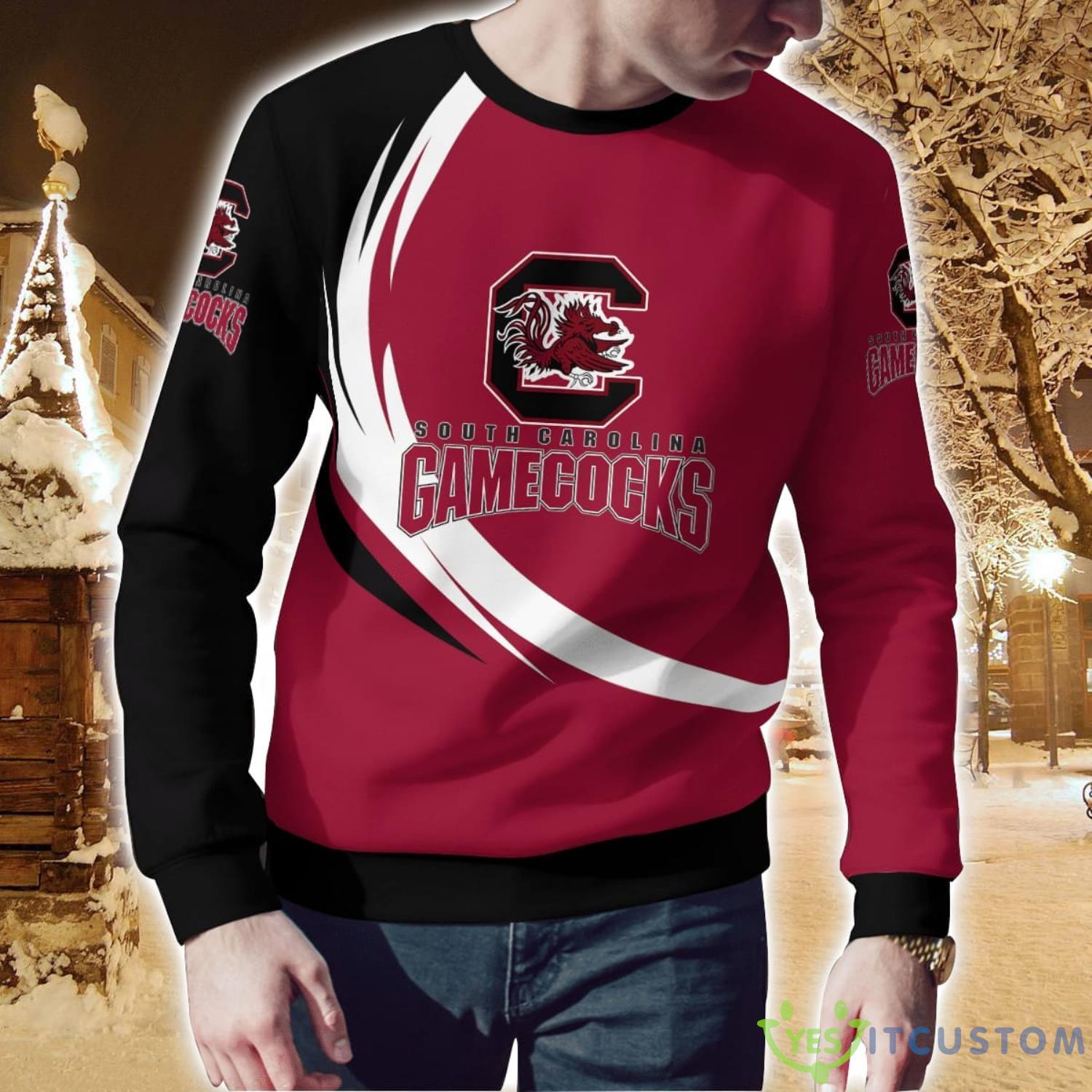 South Carolina GamecocksSimple Vintage 3D Sweater Christmas Gift For Fans 6 South Carolina GamecocksSimple Vintage 3D Sweater Christmas Gift For Fans Product Photo 2