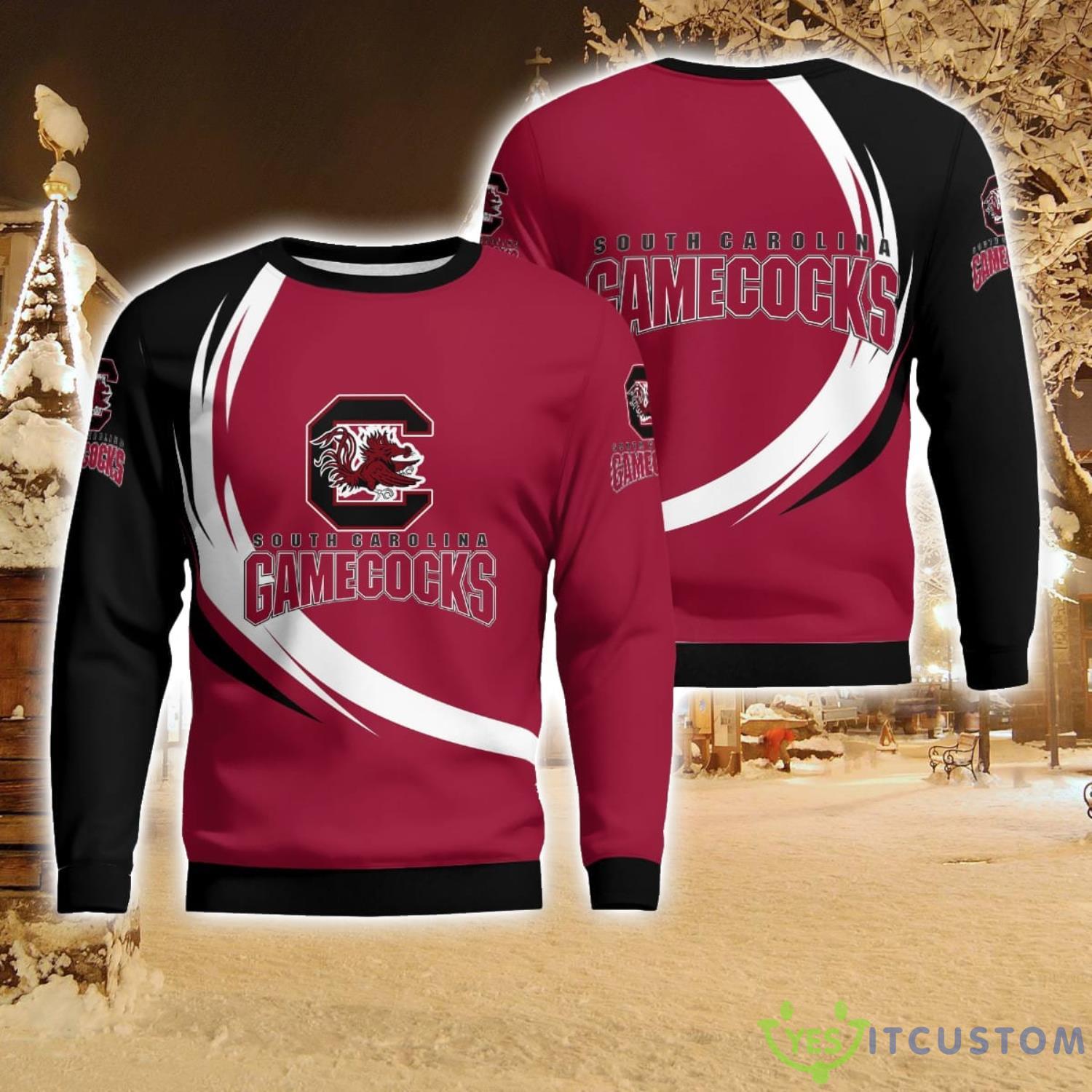 South Carolina GamecocksSimple Vintage 3D Sweater Christmas Gift For Fans 5 South Carolina GamecocksSimple Vintage 3D Sweater Christmas Gift For Fans Product Photo 1