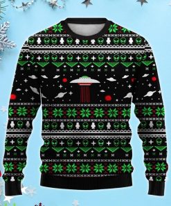 Spaceship 3D Ugly Christmas Sweater, Xmas Gift For Everyone Product Photo 1