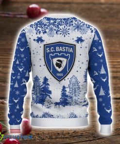 Sporting Club di Bastia 3D Sweater Pine Trees Pattern Ugly Christmas Sweater For Big Fans Product Photo 3