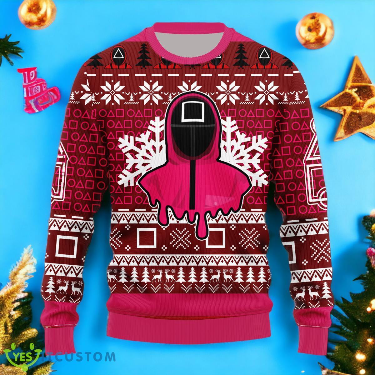 Squid Game Series 11 Christmas Ugly Sweater 3 Squid Game Series 11 Christmas Ugly Sweater Product Photo 1