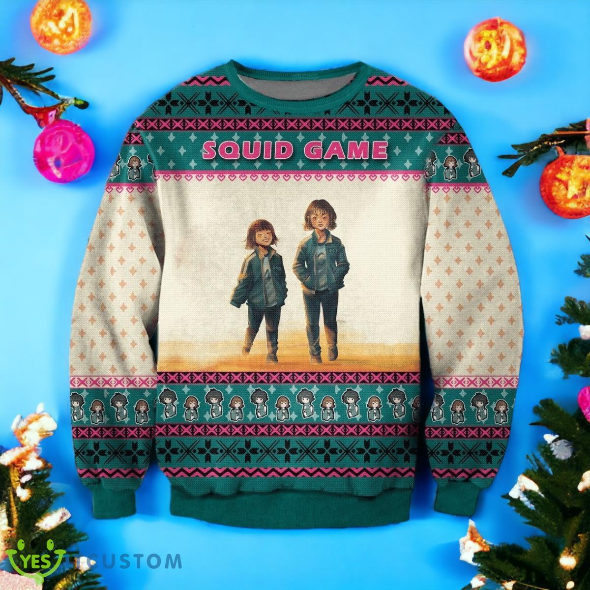 Squid Game Series 2 Christmas Ugly Sweater 3 Squid Game Series 2 Christmas Ugly Sweater Product Photo 1