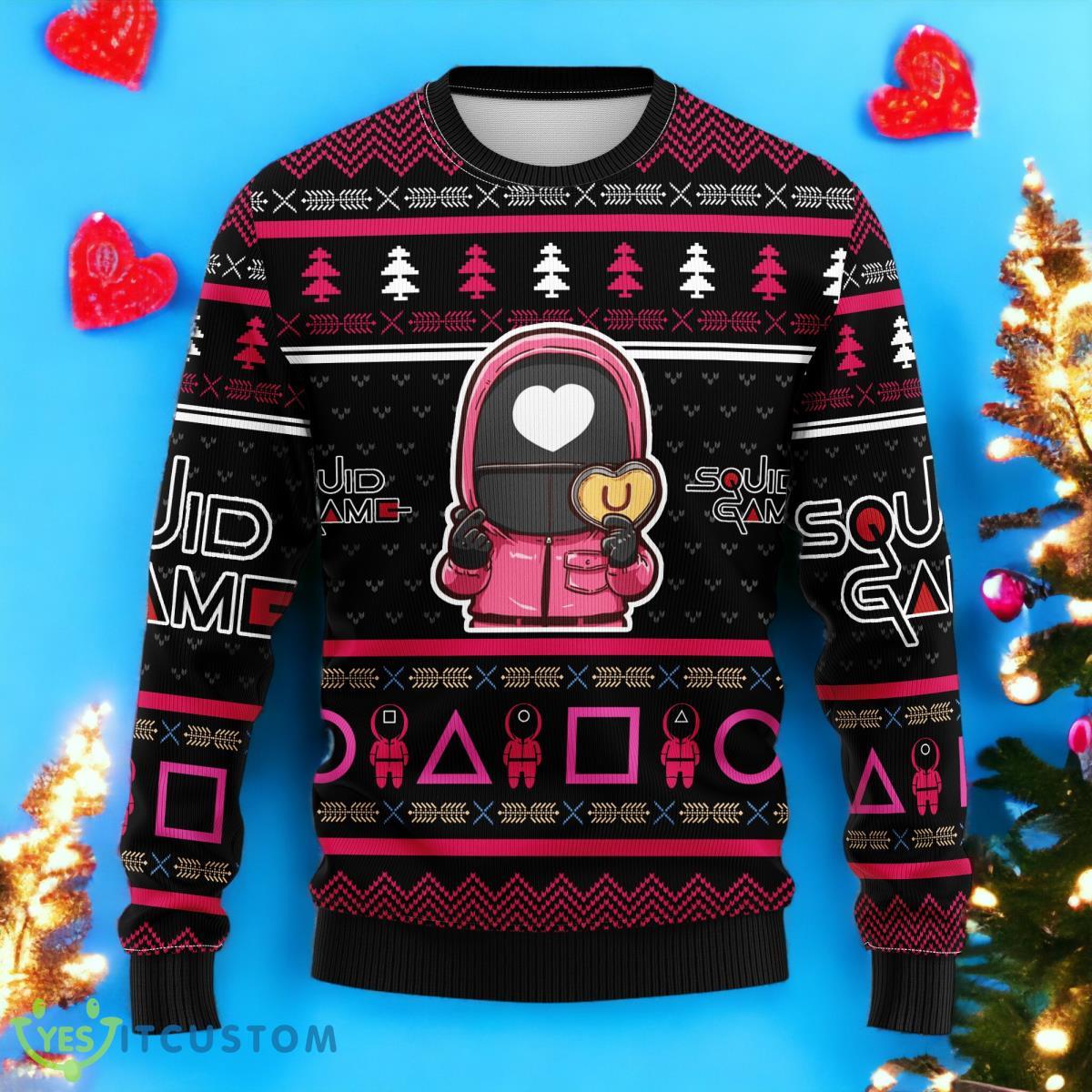 Squid Game Series 4 Christmas Ugly Sweater 3 Squid Game Series 4 Christmas Ugly Sweater Product Photo 1