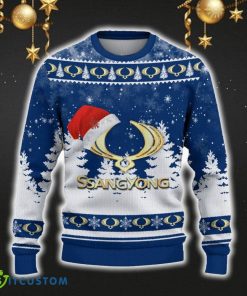 SsangYong Motor Ugly Christmas Sweater Car Lovers Santa Hat Tree Christmas For Fans Gift - SsangYong Motor Ugly Christmas Sweater_2