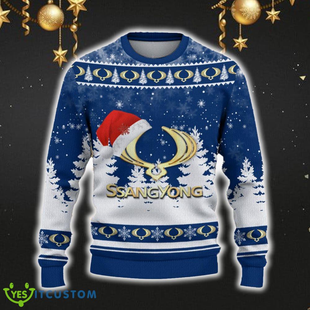 SsangYong Motor Ugly Christmas Sweater Car Lovers Santa Hat Tree Christmas For Fans Gift 5 SsangYong Motor Ugly Christmas Sweater Car Lovers Santa Hat Tree Christmas For Fans Gift - SsangYong Motor Ugly Christmas Sweater_2