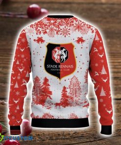 Stade Rennais 3D Sweater Pine Trees Pattern Ugly Christmas Sweater For Big Fans Product Photo 3