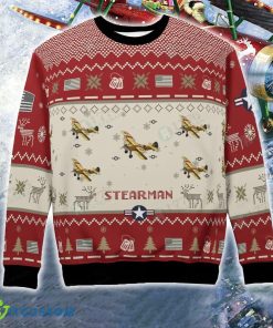 Stearman Red Aircraft Christmas Ugly Sweater US Air Force 3 Stearman Red Aircraft Christmas Ugly Sweater US Air Force - Stearman Red Aircraft Christmas Ugly Sweater US Air Force Photo 6