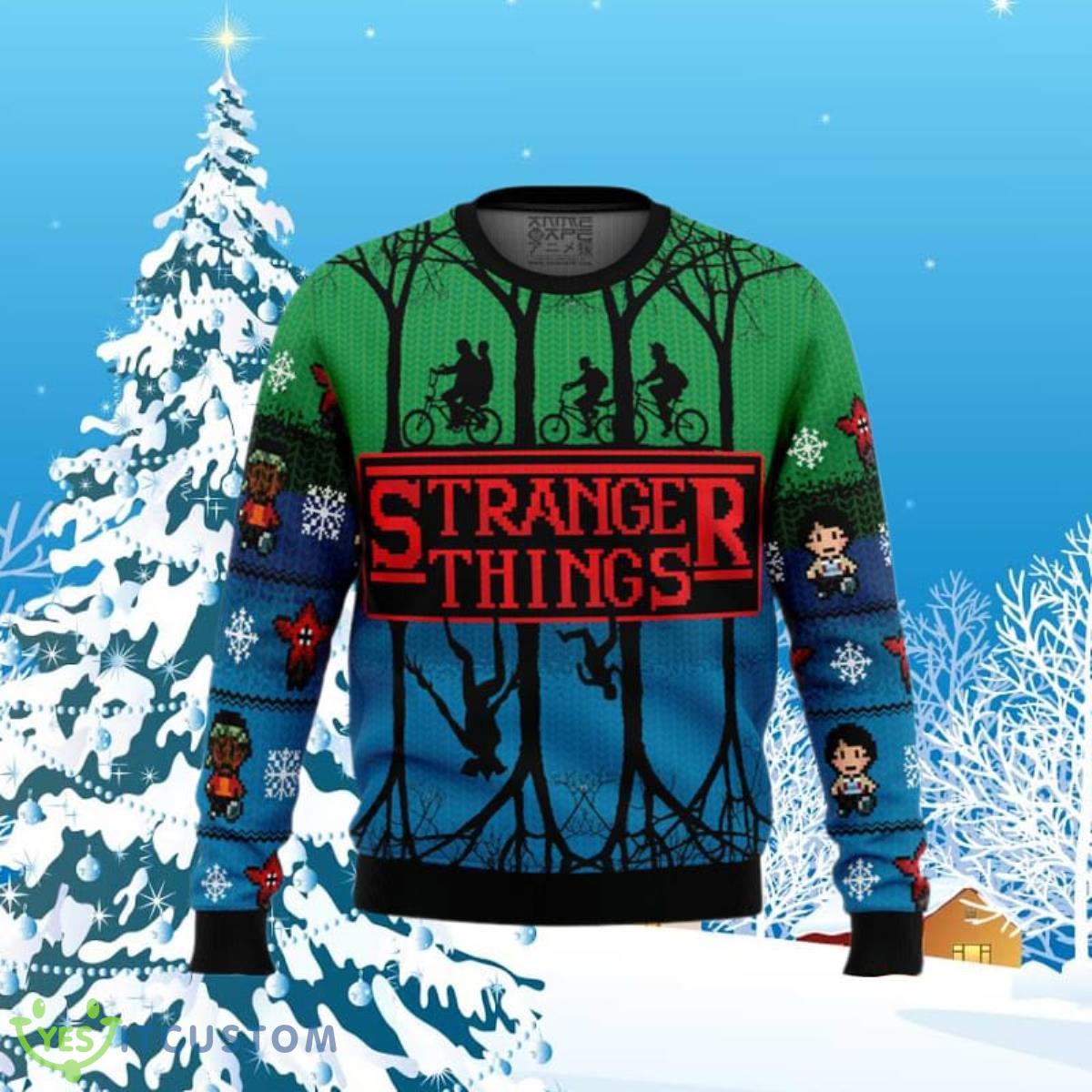 Stranger Things Ugly Christmas Sweaters Unique Gift 3 Stranger Things Ugly Christmas Sweaters Unique Gift Product Photo 1