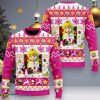 Super Mario Peach Ugly Christmas Sweater Product Photo 1