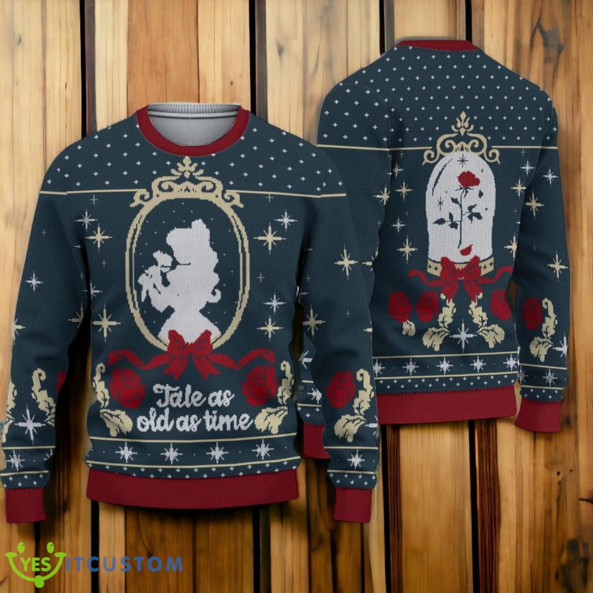 Tale As Old As Time Ugly 3D Sweater 3 Tale As Old As Time Ugly 3D Sweater Product Photo 1