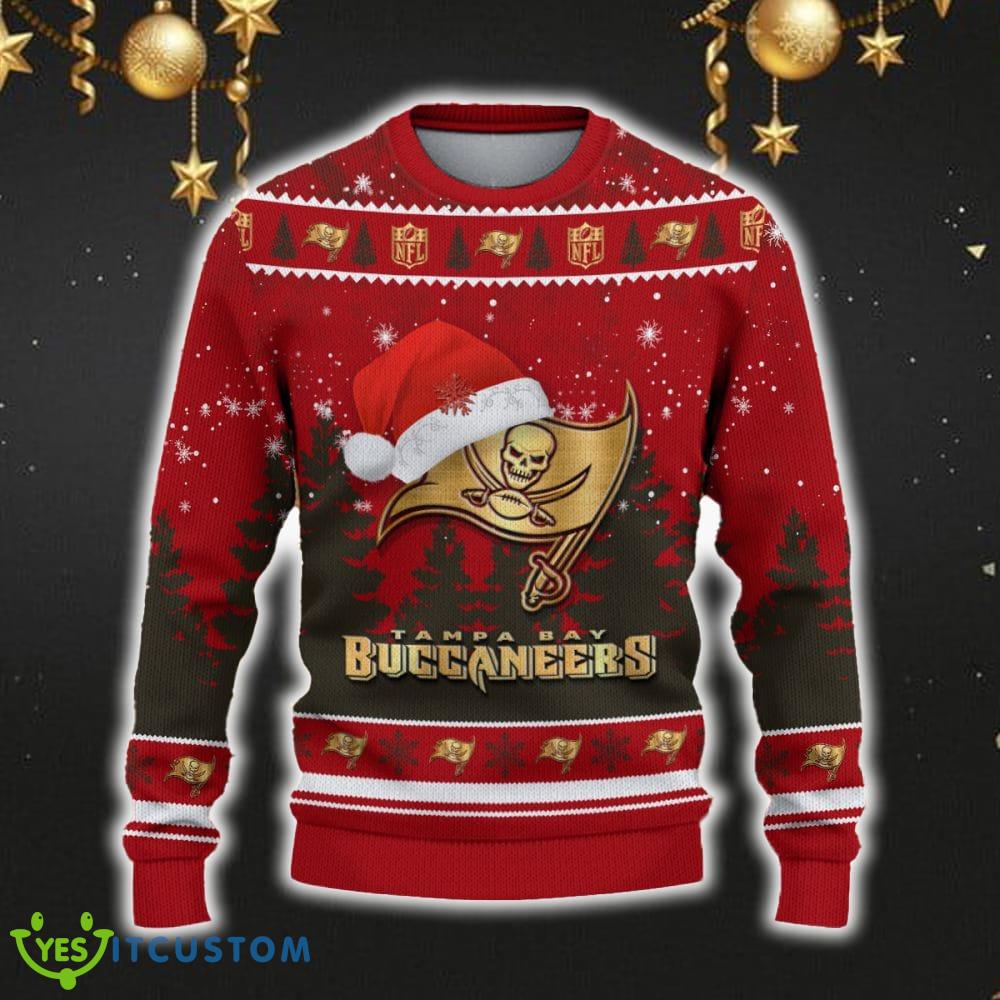 Tampa Bay Buccaneers Ugly Christmas Sweater Snowflakes Santa Hat Logo For Men And Women Gift Christmas 5 Tampa Bay Buccaneers Ugly Christmas Sweater Snowflakes Santa Hat Logo For Men And Women Gift Christmas - Tampa Bay Buccaneers Ugly Christmas Sweater_2