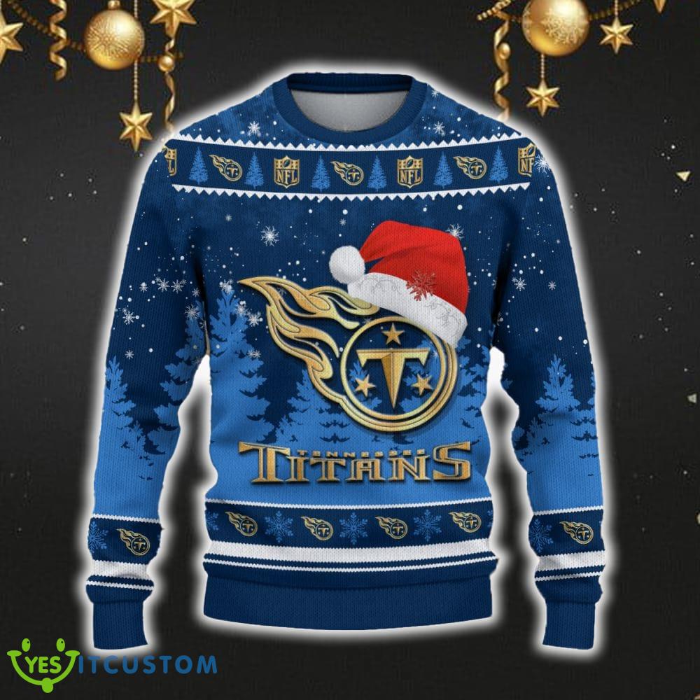 Tennessee Titans Ugly Christmas Sweater Snowflakes Santa Hat Logo For Men And Women Gift Christmas 5 Tennessee Titans Ugly Christmas Sweater Snowflakes Santa Hat Logo For Men And Women Gift Christmas - Tennessee Titans Ugly Christmas Sweater_2