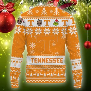 Tennessee Volunteers Baby Groot And Grinch Best Friends Football American Knitted Christmas Sweater 3 Tennessee Volunteers Baby Groot And Grinch Best Friends Football American Knitted Christmas Sweater - 021123-150203