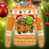 Tennessee Volunteers Baby Groot And Grinch Best Friends Football American Knitted Christmas Sweater - 021123-150158