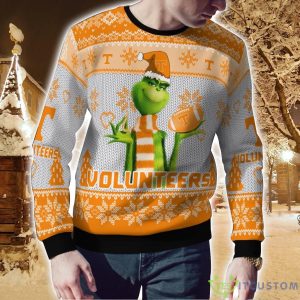 Tennessee Volunteers Grinch Snowflake Pattern Ugly Sweater Christmas Product Photo 2