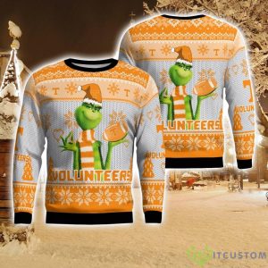Tennessee Volunteers Grinch Snowflake Pattern Ugly Sweater Christmas Product Photo 1