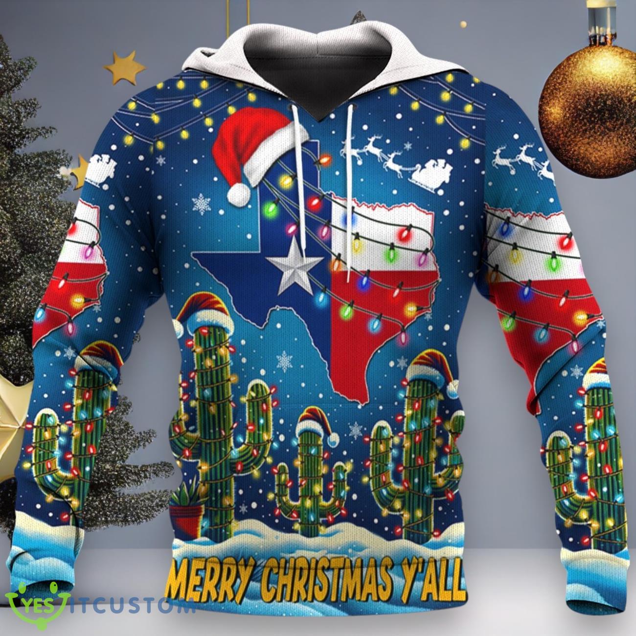 Texas Merry Christmas Y’all Hoodie Texas Lovers Holiday Christmas Gift Ideas 6 Texas Merry Christmas Y’all Hoodie Texas Lovers Holiday Christmas Gift Ideas Product Photo 1