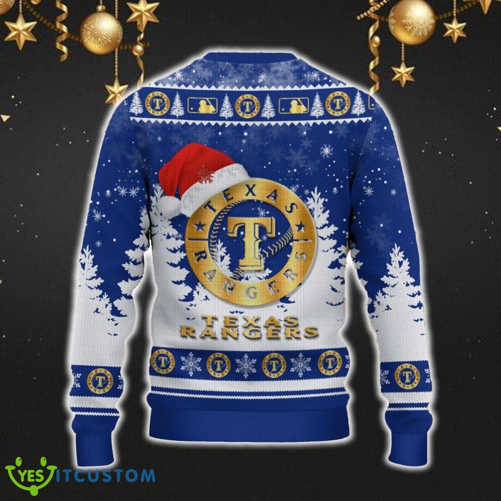 Texas Rangers Ugly Christmas Sweater Snowflakes Santa Hat Logo For Men And Women Gift Christmas 6 Texas Rangers Ugly Christmas Sweater Snowflakes Santa Hat Logo For Men And Women Gift Christmas - Texas Rangers Ugly Christmas Sweater_3