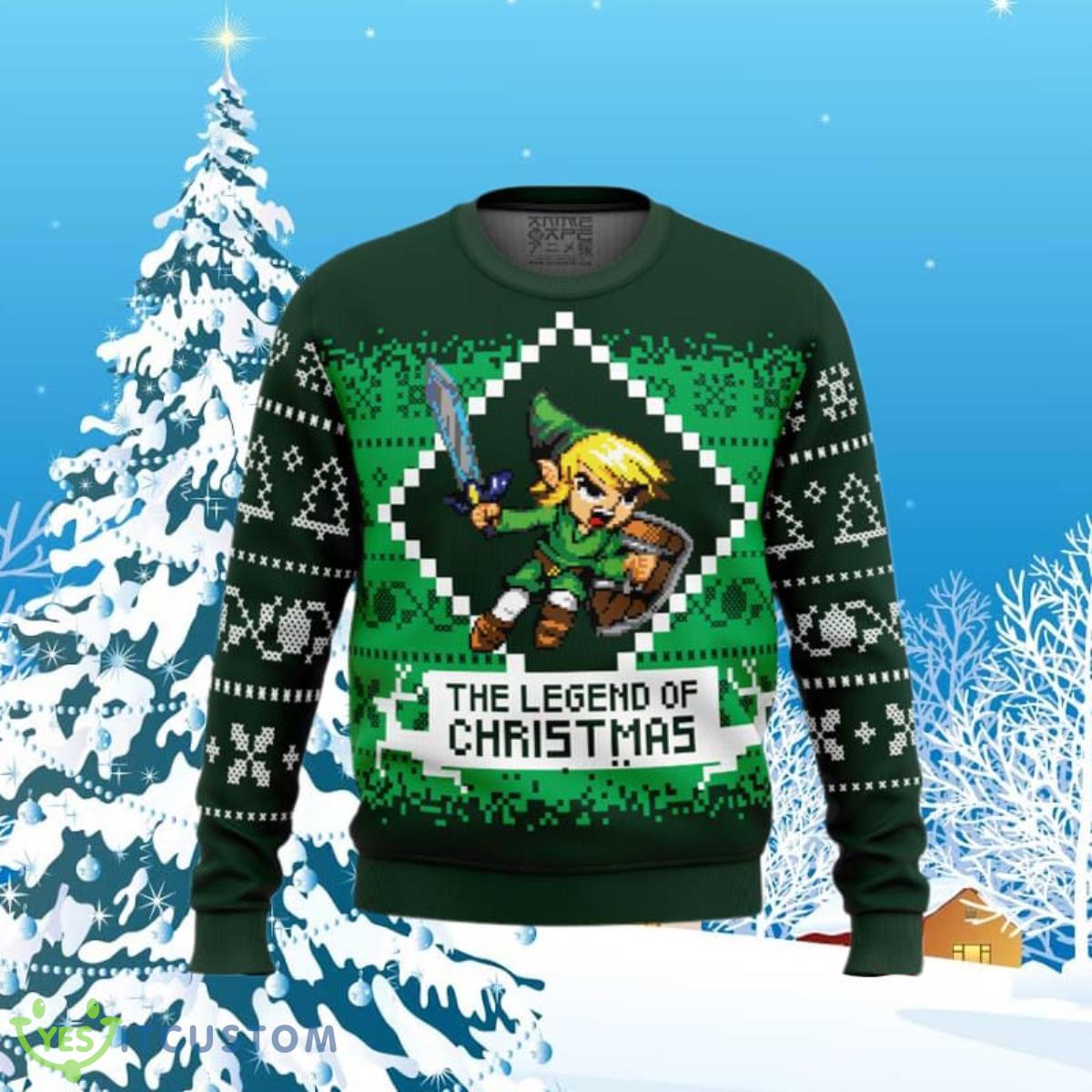 The Legend of Christmas Zelda Ugly Christmas Sweaters Unique Gift 3 The Legend of Christmas Zelda Ugly Christmas Sweaters Unique Gift Product Photo 1