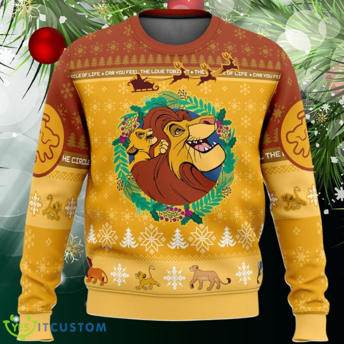 The Lion King Movie Ugly Christmas Sweater, Simba Ugly Christmas Sweater For Men Women Style Gift 3 The Lion King Movie Ugly Christmas Sweater, Simba Ugly Christmas Sweater For Men Women Style Gift Product Photo 1