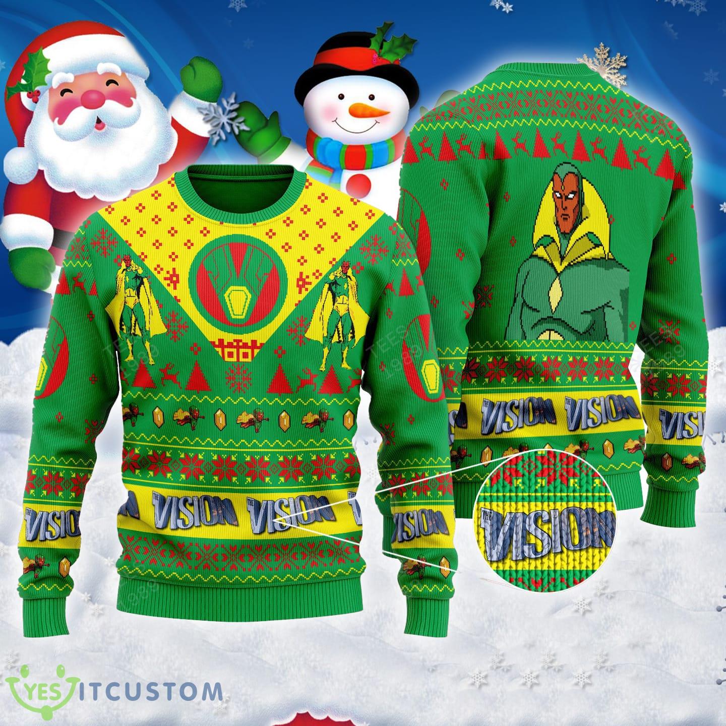 The Vision Marvel Comics Ugly Sweater Christmas 3 The Vision Marvel Comics Ugly Sweater Christmas - The Vision Marvel Comics Ugly Sweater Christmas