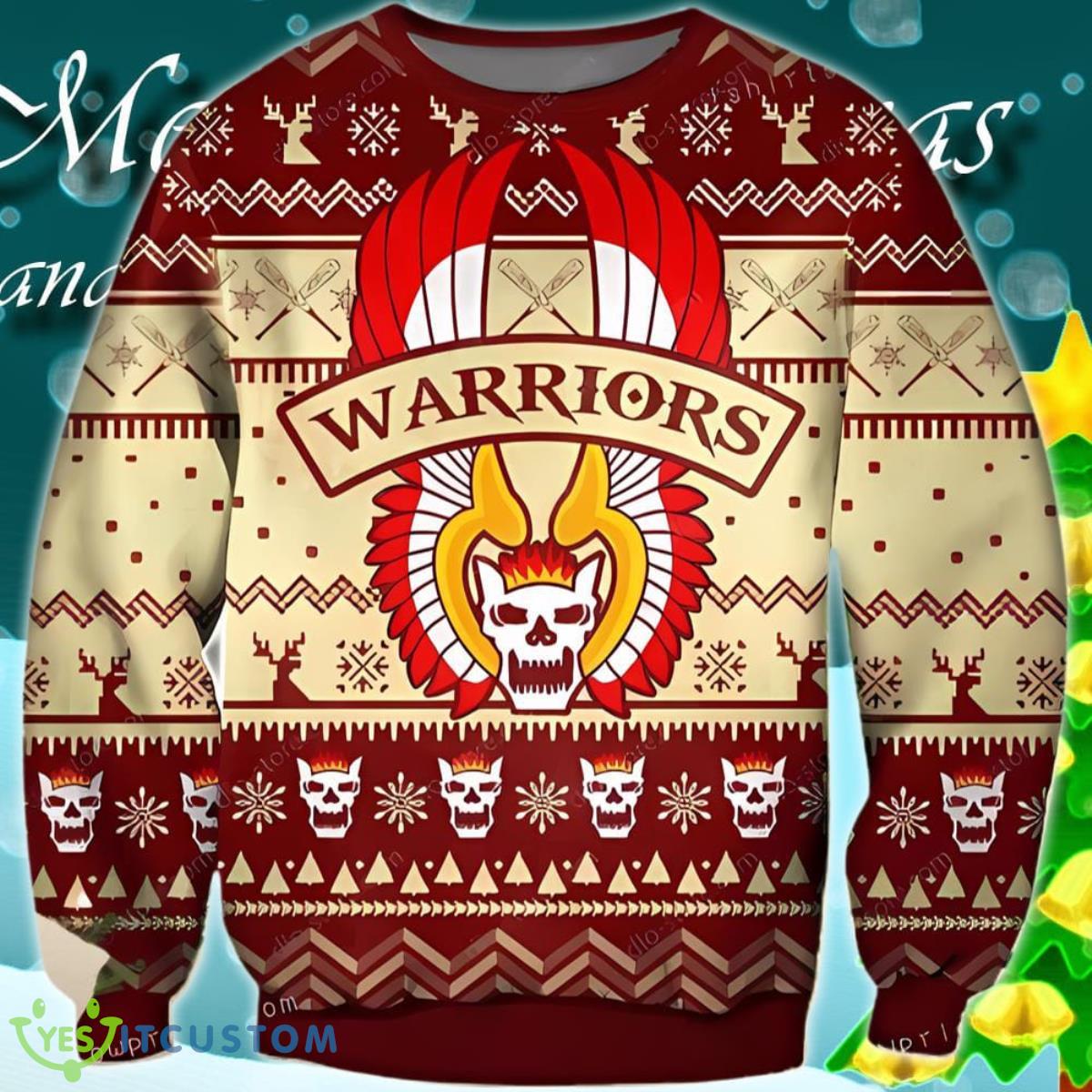 The Warriors Logo Womens Ugly Sweater Christmas Style Gift 3 The Warriors Logo Womens Ugly Sweater Christmas Style Gift Product Photo 1