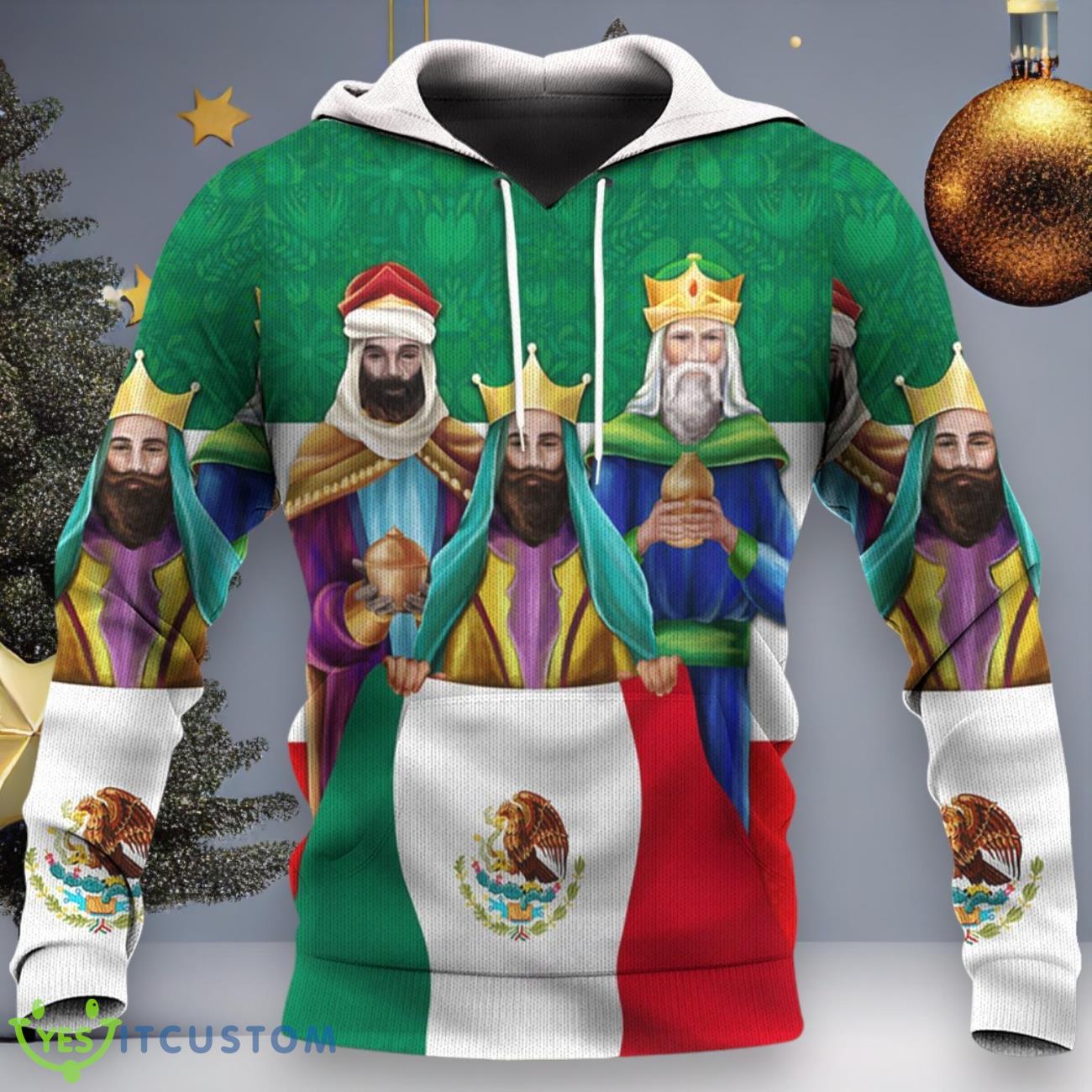 Three Kings Mexico Mexican Hoodie Faith Christian Mexican Christmas Gifts For Men 6 Three Kings Mexico Mexican Hoodie Faith Christian Mexican Christmas Gifts For Men Product Photo 1