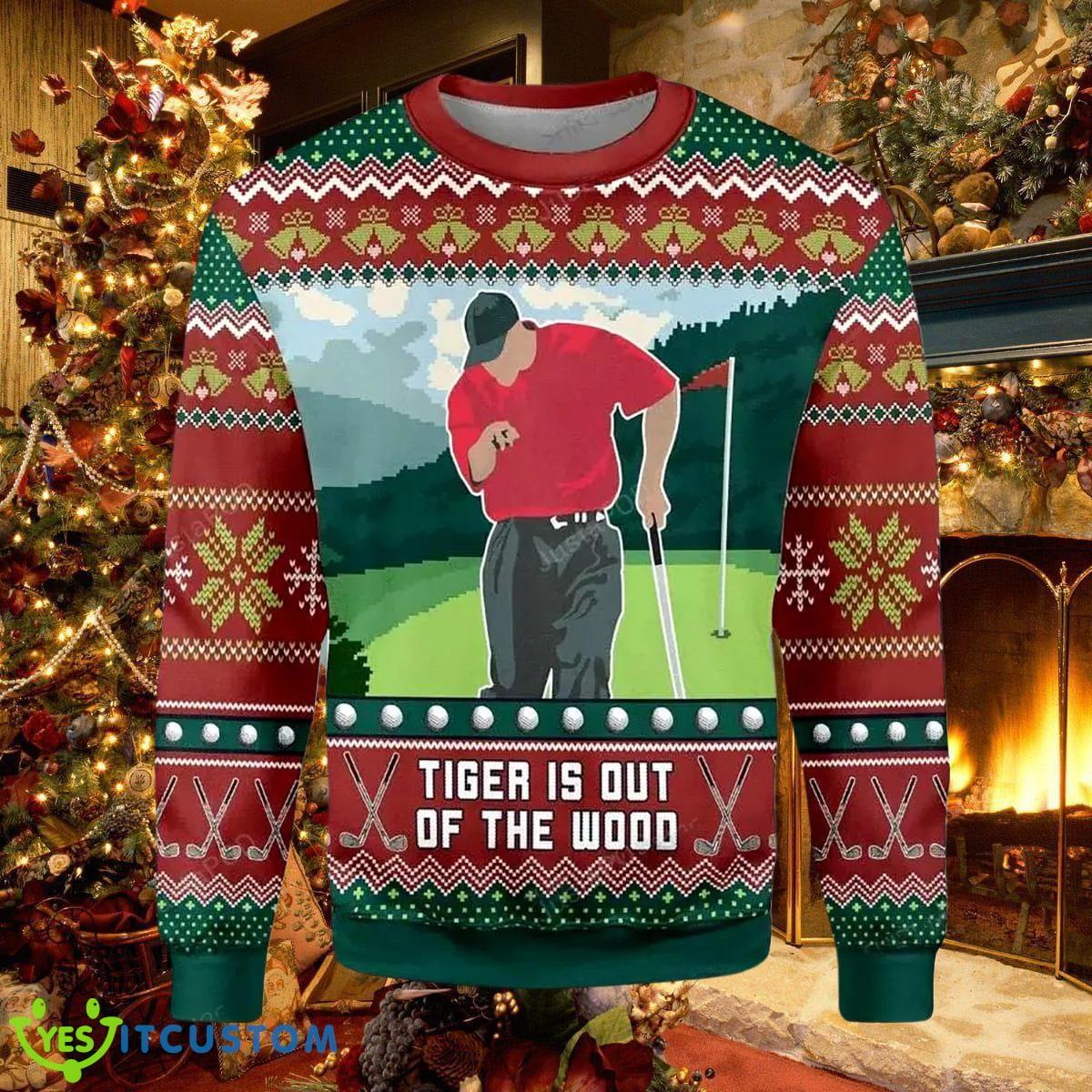 Tiger Is Out Of The Wood Ugly Christmas Sweater For Men Women Style Gift 3 Tiger Is Out Of The Wood Ugly Christmas Sweater For Men Women Style Gift Product Photo 1