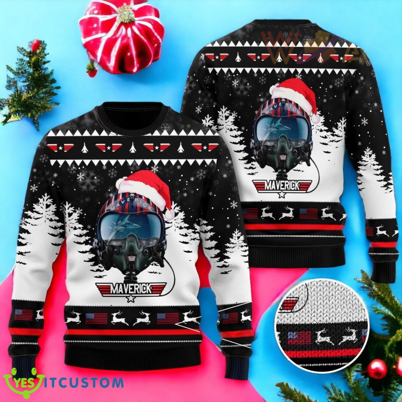 Top Gun Christmas 3D Sweater 2023 3 Top Gun Christmas 3D Sweater 2023 Product Photo 1