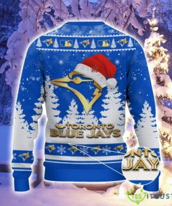 Toronto Blue Jays Logo Wearing Santa Hat Christmas Gift Ugly Christmas Sweater For Men And Women Gift 5 Toronto Blue Jays Logo Wearing Santa Hat Christmas Gift Ugly Christmas Sweater For Men And Women Gift Product Photo 3